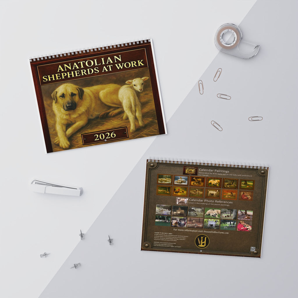 Dog & Sheep Wall Calendar — Anatolian Shepherds at Work 2026 Wall Calendar